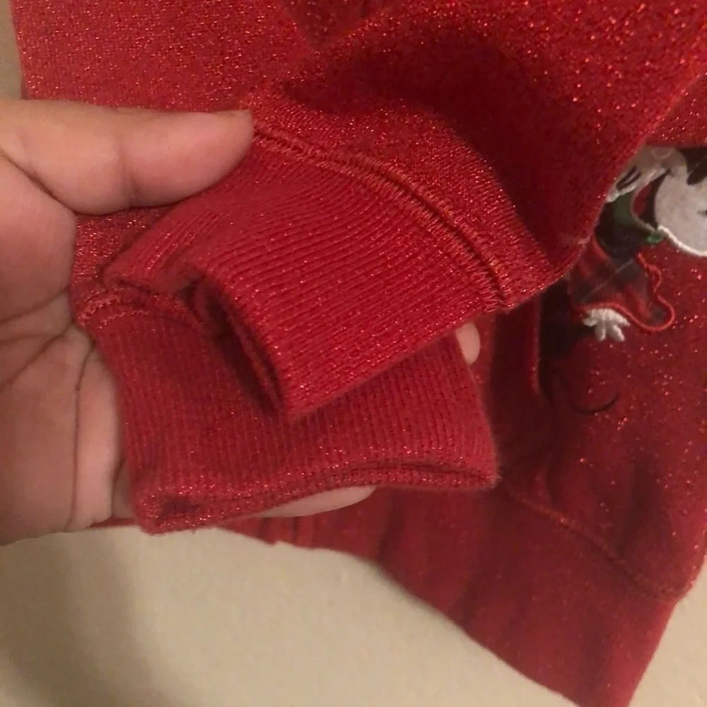 Disney World Parks Minnie Red christmas girl Hoodie jacket